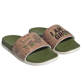 Žabky Adidas Adilette Comfort Jr ID8029 zelený