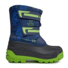 Černé boty do sněhu Lee Cooper LCJ-23-44-2006K NAVY/FUCHSIA černá