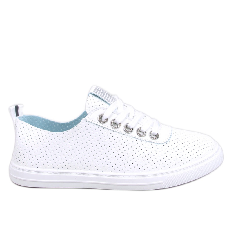 Dámské prolamované tenisky Pluss All White bílý