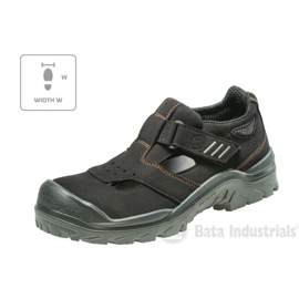 Černé sandály Bata Industrials Act 151 U MLI-B09B1 černý