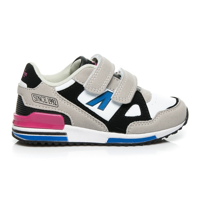 American Club Sportovní obuv na suchý zip šedá