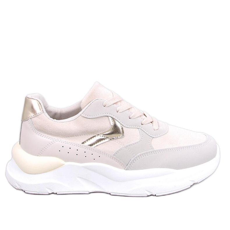 Béžové tenisky Clervie na klínku béžový