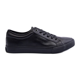 Pánské eko kožené tenisky Black Big Star JJ174234 černá
