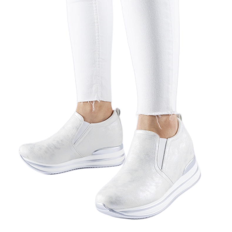 Stříbrné tenisky Alquippa na klínku stříbrný Stříbrné tenisky Alquippa na klínku stříbrný