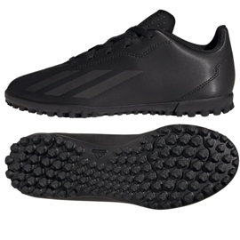 Boty Adidas X CRAZYFAST.4 Tf Jr IE4084 černý