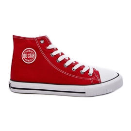 Červené pánské tenisky Big Star High T174104 červený