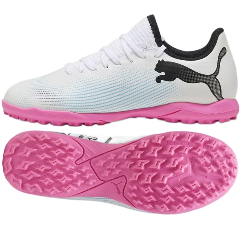 Boty Puma Future 7 Play Tt Jr 107737 01 bílý