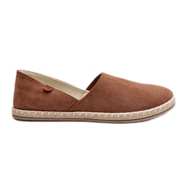 Dámské semišové espadrilky Brown Vulcano hnědý
