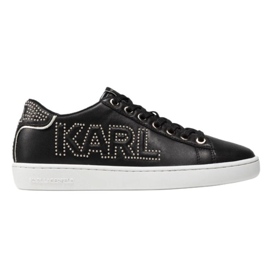 Karl Lagerfeld Boty Karl Lagefeld Kupsole Ii Karl Mikrostud Logo W KL61221 černý
