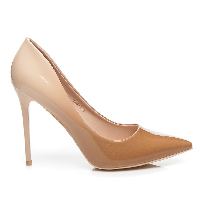 Vices Lakované ombre podpatky hnědý