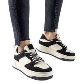 Černé tenisky na platformě Crim černý