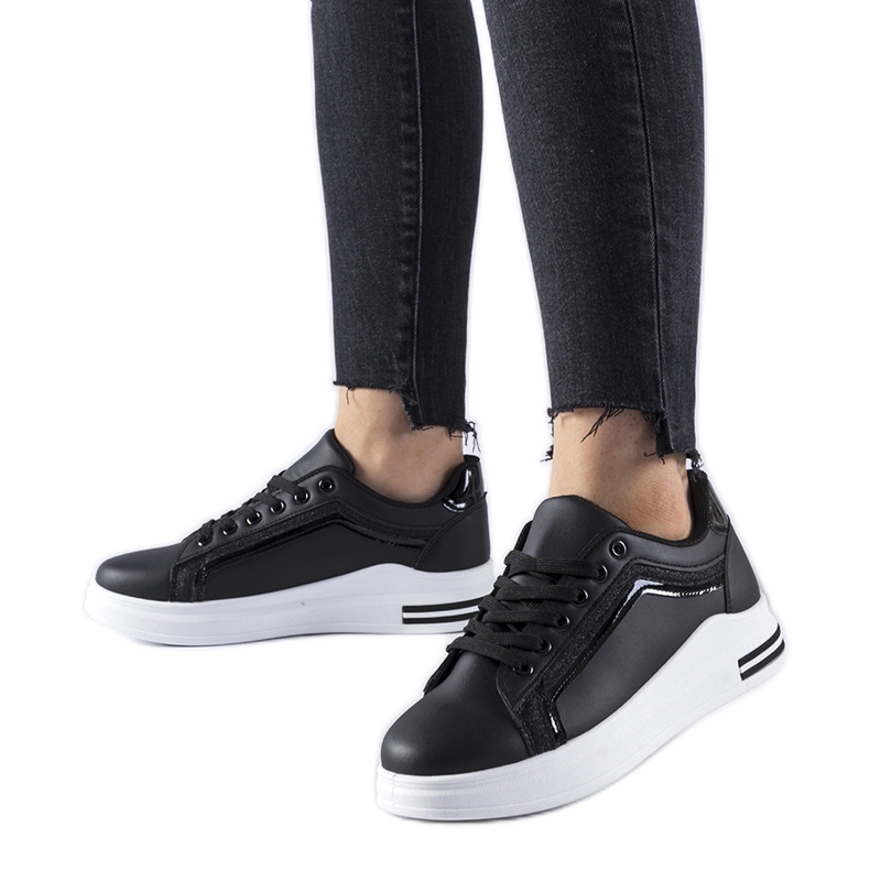 Černé tenisky na platformě Mayfield černá