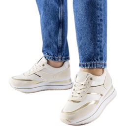 Béžové tenisky na platformě Nutter béžový