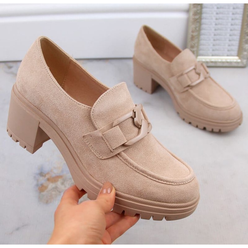 Semišové boty Vinceza W JAN177D, béžové