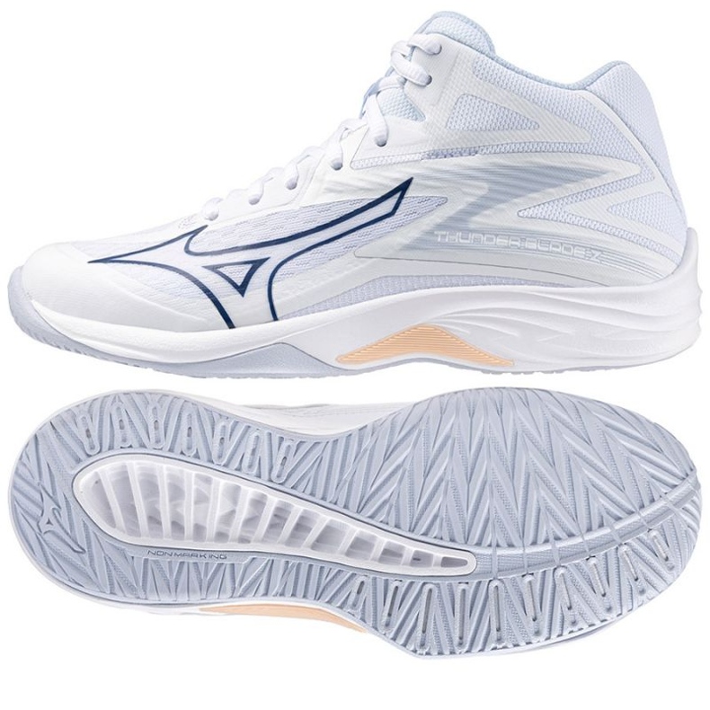 Volejbalové boty Mizuno Thunder Blade Z Mid W V1GC237500 bílý Volejbalové boty Mizuno Thunder Blade Z Mid W V1GC237500 bílý