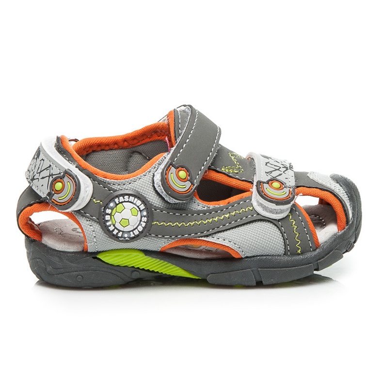 Apawwa Fotbalové sandály šedá