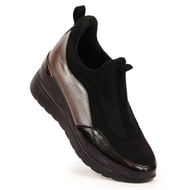 Boty na klínku eVento W EVE360 černá Boty na klínku eVento W EVE360 černá