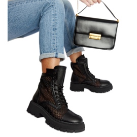 Černé průhledné holínky Waldeck černá Černé průhledné holínky Waldeck černá