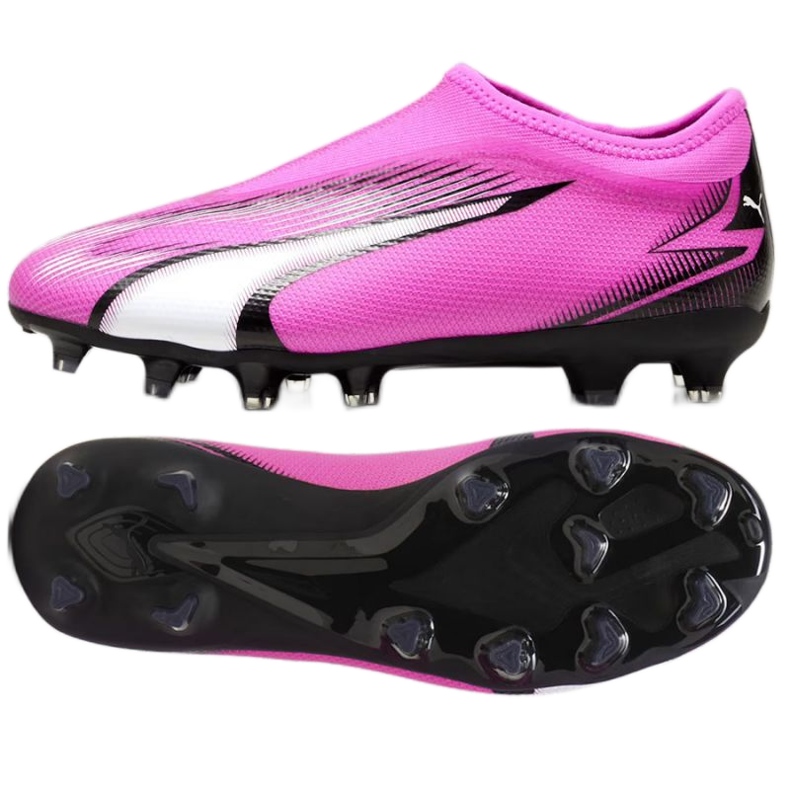 Boty Puma Ultra Match Ll FG/AG Jr 107770 01 růžový