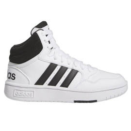 Boty Adidas Hoops Mid 3.0 K Jr IG3715 bílý