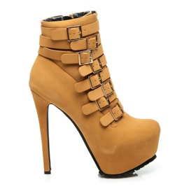 Sergio Todzi Kozačky na vysokém podpatku hnědý