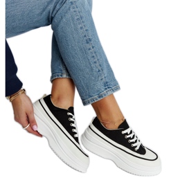 Černé tenisky na platformě Plesio černý