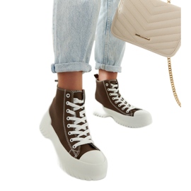 Zelené vysoké tenisky Ronchis zelený