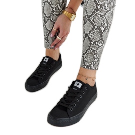 Černé látkové tenisky Rocky černý