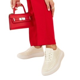 Stříbrné tenisky Lori na platformě stříbro