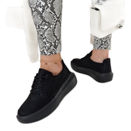 Černé tenisky Lori na platformě černý