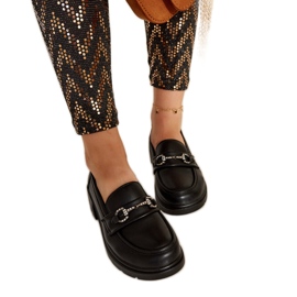 Černé mokasíny Grisel z ekokůže černý