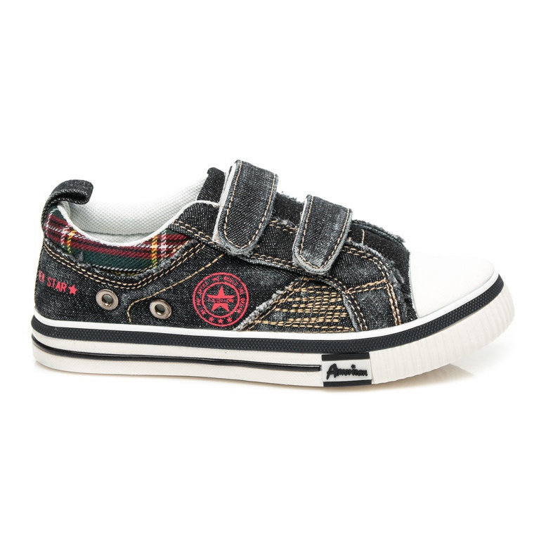 American Club Džínové tenisky pro kluka černá