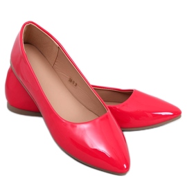 Lakované balerínky Xants Red červený
