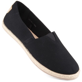 Dámské černé slip-on espadrilky Potocki 16308 černý