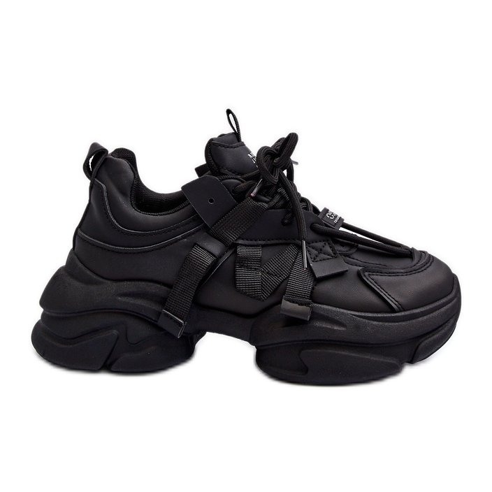 Dámské tenisky s robustní podrážkou, černá Windamella