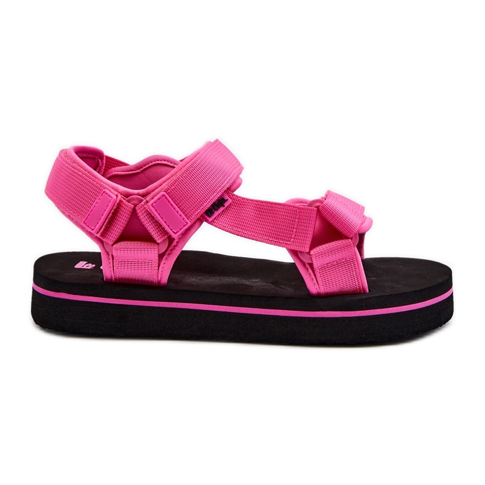 Dámské sandály na platformě Lee Cooper LCW-24-05-2750L Fuchsia růžový