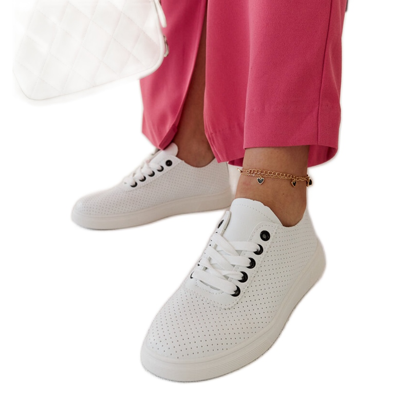 Bílé tenisky z ekokůže Sandrine bílý