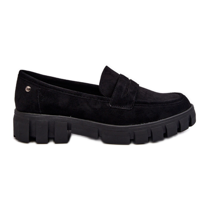 Vinceza Dámské Eco Suede Loafers Black od Seravisa černá