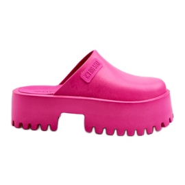 Dámské žabky na masivní podrážce Big Star NN274019 Fuchsia růžový Dámské žabky na masivní podrážce Big Star NN274019 Fuchsia růžový