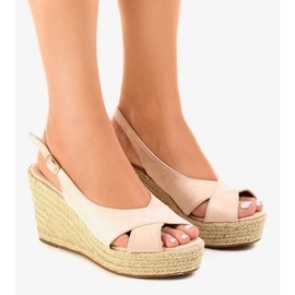 Semišové kozačky na jaro, dámské boty na podpatku béžový Semišové kozačky na jaro, dámské boty na podpatku béžový