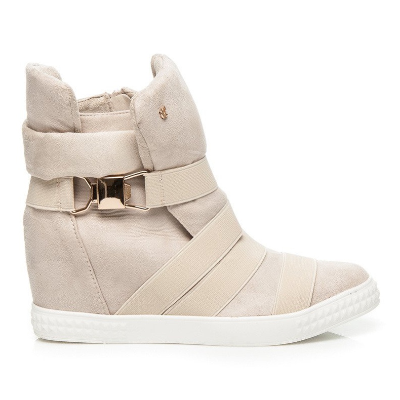 Vices Sportovní klínové podpatky hnědý