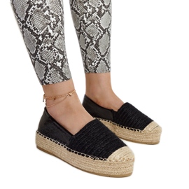 Černé espadrilky Danica na platformě černý