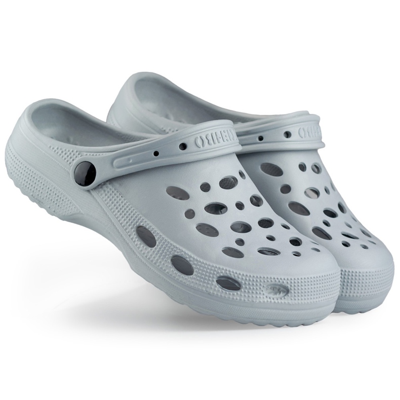 Šedé žabky Croc šedá