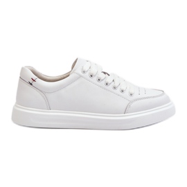Vinceza Dámské tenisky Natural Leather White Dimpna bílý