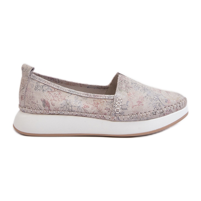 Vinceza Dámské kožené espadrilky na vícebarevné platformě Chorisa vícebarevný