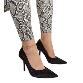 Černé vysoké podpatky Liena černá Černé vysoké podpatky Liena černá