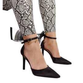 Černé lodičky s mašlí Ilaysa černá