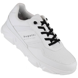 Pánská pohodlná sportovní obuv v bílé barvě Bugatti bílý