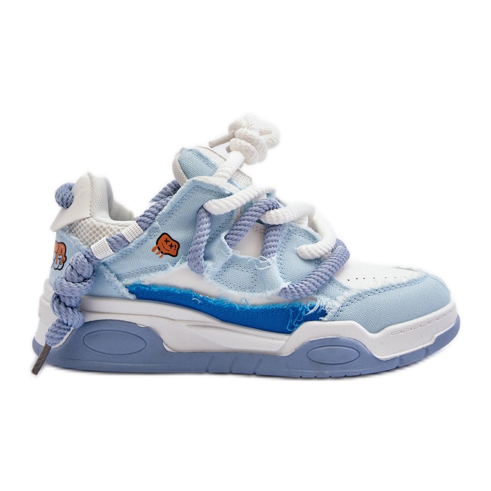 Dámské tenisky se silným šněrováním, modrá Miatora modrý