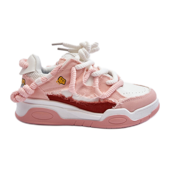 Dámské tenisky s hustým šněrováním růžové miatora růžový